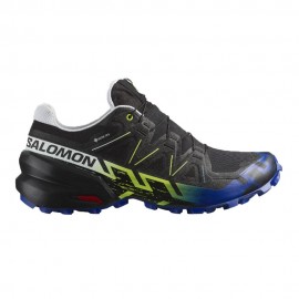 Salomon Speedcross 6 Gore Tex Nero Blu -  Scarpe Trail Running Uomo