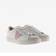 Victoria Berlin in pelle e cuoio Bianco Rosa - Sneakers Donna