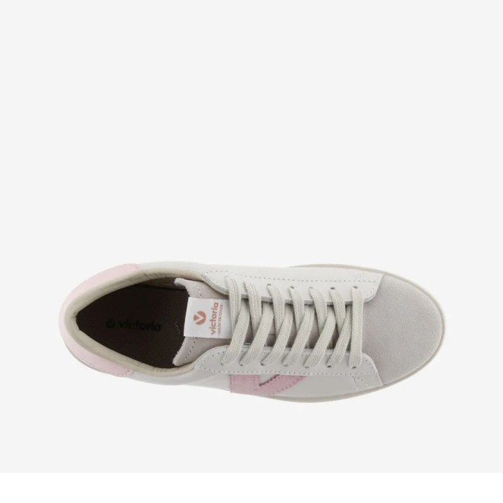 Victoria Berlin Piel &Serraje Bianco Rosa - Sneakers Donna
