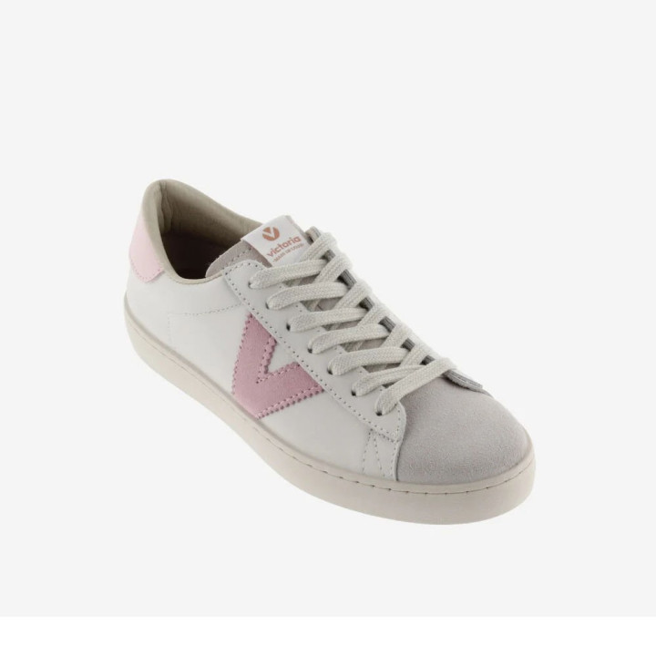 Victoria Berlin Piel &Serraje Bianco Rosa - Sneakers Donna