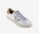 Victoria Berlin effetto Pelle e Glitter Bianco Marrone Argento - Sneakers Donna