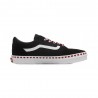 Vans Ward Novelty Heart Ps Nero Bianco - Sneakers Bambina