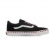 Vans Ward Novelty Heart Ps Nero Bianco - Sneakers Bambina
