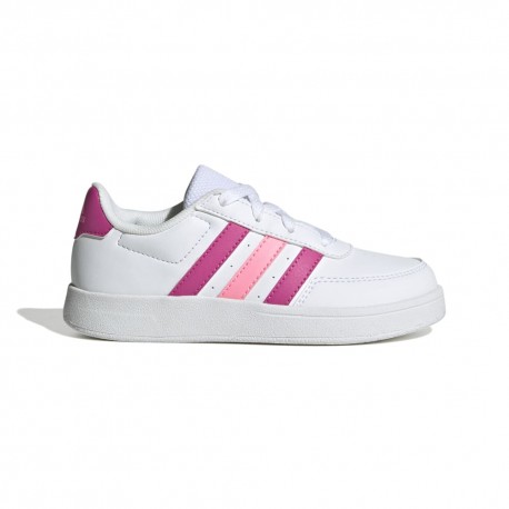 ADIDAS Brealnet 2.0 K Gs Bianco Rosa - Sneakers Bambina