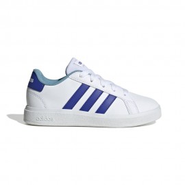ADIDAS Grand Court 2.0 K Ps Bianco Blu - Sneakers Bambino