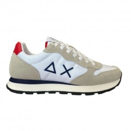 Sun 68 Tom Solid Nylon Bianco Blu - Sneakers Uomo