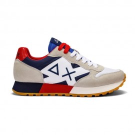 Sun 68 Jaki Tricolor Bianco Blu Rosso - Sneakers Uomo