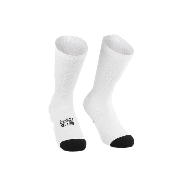 Assos Calze Ciclismo Endurance S11 Holy Bianco Uomo