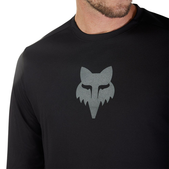 Fox Maglia Mtb Ranger Ls Fox Head Nero Uomo