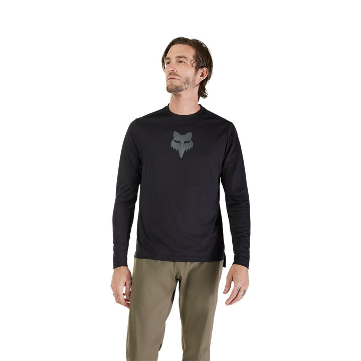 Fox Maglia Mtb Ranger Ls Fox Head Nero Uomo
