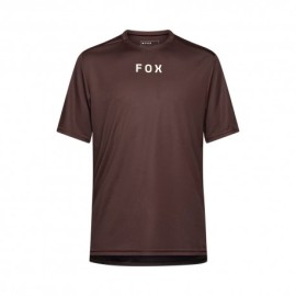 Fox T-Shirt Mtb Ranger Ss Wordmark Cocoa Uomo