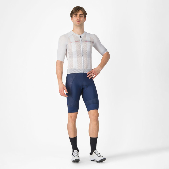 Castelli Maglia Ciclismo Climber'S A C Argento Gray Red Uomo