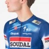 Castelli Maglia Ciclismo Competizione 3 Soudal Quick Step 2025 Blue-Red Uomo