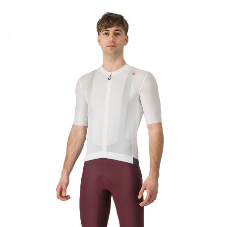 Castelli Maglia Ciclismo Espresso Ivory Dark Gray Uomo