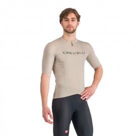Castelli Maglia Ciclismo Prologo Lite Clay Gun Metal Gray Uomo