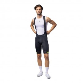 Ale' Salopette Ciclismo Corsa 2.0 Nero Giallo Uomo
