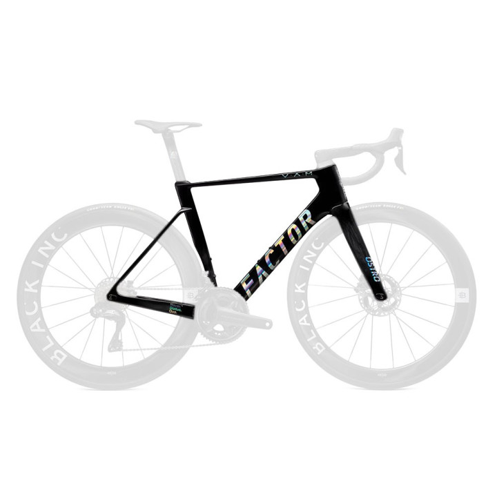 Factor Ostro 2.0 Vam Disc Gloss Raw Carbon Chrome - Telaio Bici Da Corsa
