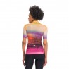 Sportful Maglia Ciclismo Flow Superg Carmine Rose Giallo Donna