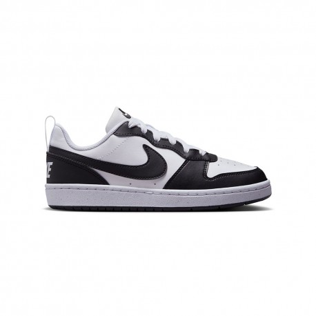 Nike Jr Court Borough Low Recraft Gs  Bianco Nero - Sneakers Bambino