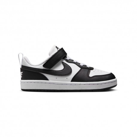 Nike Jr Court Borough Low Recraft Ps Bianco Nero - Sneakers Bambino