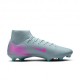 Nike Mercurial Superfly 10 Academy Mg Grigio Fucsia - Scarpe Da Calcio Uomo