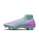 Nike Mercurial Superfly 10 Academy Mg Grigio Fucsia - Scarpe Da Calcio Uomo