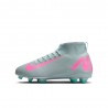Nike Mercurial Superfly 10 Club Mg Grigio Fucsia - Scarpe Da Calcio Bambino