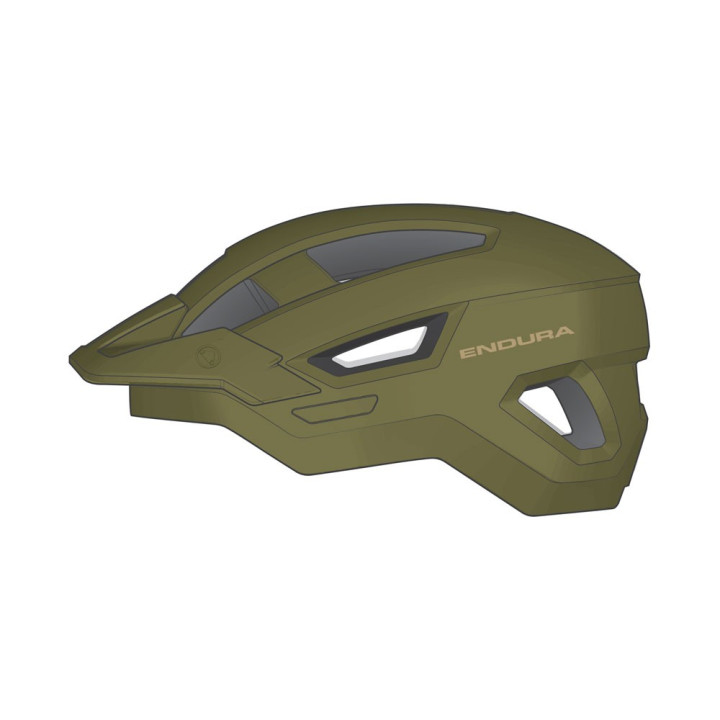 Endura Casco Hummvee Tweed Verde