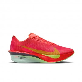 Nike Zoomx Vaporfly Next 4% Bright Crimson Lime Blast - Scarpe Running Uomo