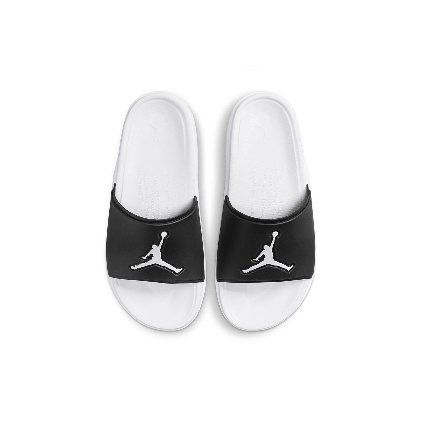 Jordan Uomo Grigio Ciabatte Air Jumpman Nero Bianco Fq1598-010 Cm - Immagine 2