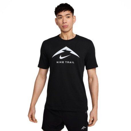 Nike Dri-FIT Maglietta Trail Running Nero Uomo