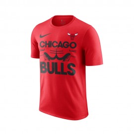 Nike Maglia Basket Nba Bulls Courtside Tioy Rosso Nero Uomo