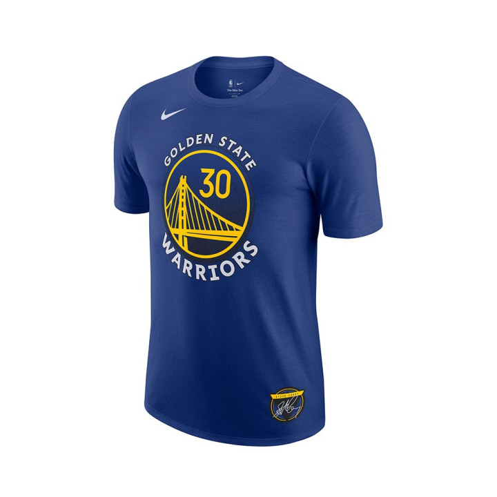 Nike Maglia Basket Nba Warriors Select Blu Giallo Uomo