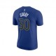 Nike Maglia Basket Nba Warriors Select Blu Giallo Uomo
