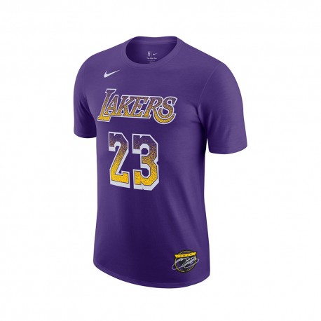 Nike Maglia Basket Nba Los Angeles Lakers Select Viola Giallo Uomo