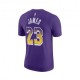 Nike Maglia Basket Nba Los Angeles Lakers Select Viola Giallo Uomo