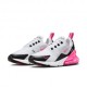 Nike Air Max 270 Bianco Fucsia Nero - Sneakers Donna