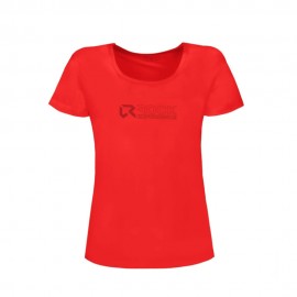 Rock Experience T-Shirt Tangerine Trip Fiery Coral Donna