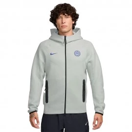 Nike Felpa Calcio Inter Tech Express Grigio Blu Uomo