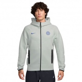 Nike Felpa Calcio Inter Tech Express Grigio Blu Uomo