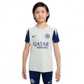 Nike Maglia Maniche Corte Inter Strike Training Grigio Blu Bambino