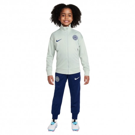 Nike Tuta Calcio Inter Strike Training Grigio Blu Ragazzo