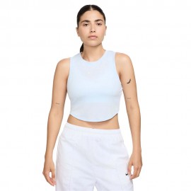 Nike Sportswear Essentials Canotta Crop Azzurro Donna