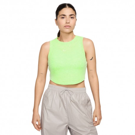 Nike Sportswear Essentials Canotta Crop Lime Donna