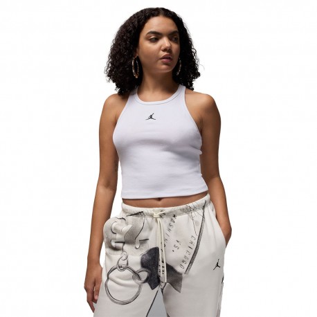 Nike Jordan Canotta Crop Bianco Donna