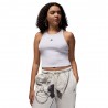 Nike Jordan Canotta Crop Bianco Donna