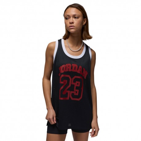 Nike Jordan Canotta Mesh Nero Donna