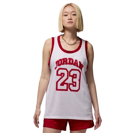 Nike Jordan Canotta Mesh Bianco Donna