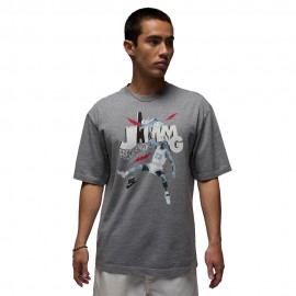 Nike Jordan Brand T-Shirt Fantasia Grigio Uomo