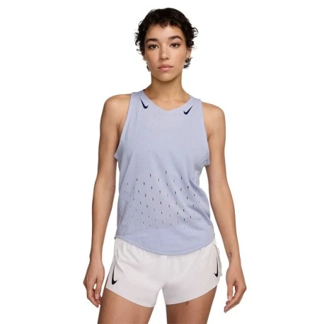 Nike Canotta Dri-Fit Adv Aeroswift Ghost BLU Void Donna